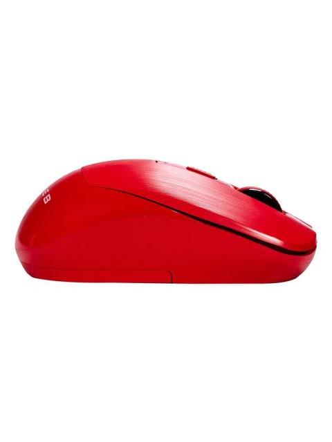 MOUSE NACEB NA-0137R INALAMBRICO OPTICO 1.600DPI RF INALAMBRICO ROJO