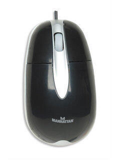 MOUSE MANHATTAN OPTICO MH3 ALAMBRICO 1000DPI USB DISENO CLASICO