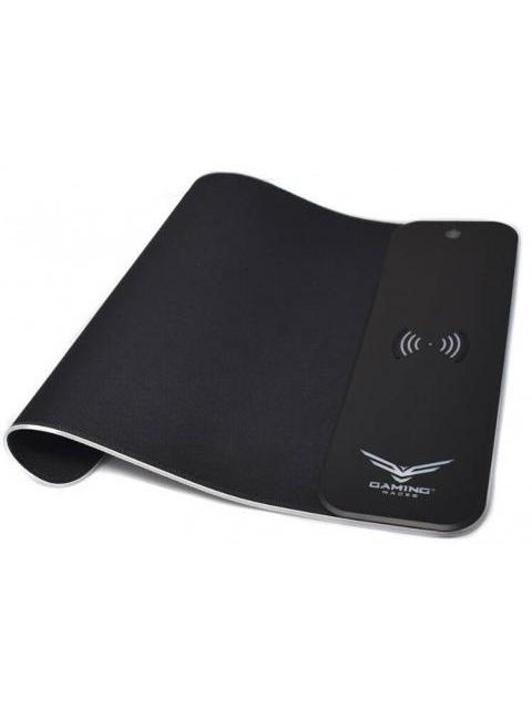 MOUSEPAD GAMER NACEB CON CARGA INALAMBRICA NA-0926 31X40CM GROSOR 3MM NEGRO