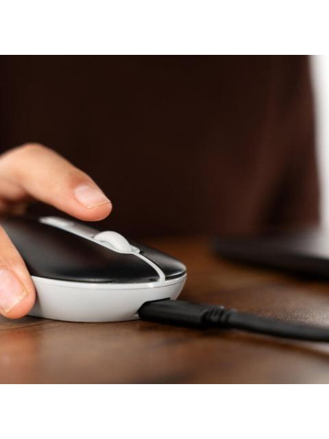MOUSE PERFECT CHOICE OPTICO COLORI RF INALAMBRICO BLUETOOTH 1600DPI NEGRO