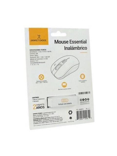 MOUSE PERFECT CHOICE OPTICO ESSENTIAL RF INALAMBRICO 1600DPI TURQUESA-GRIS