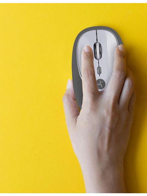 MOUSE TECHZONE OPTICO JELLY-MATE RF INALAMBRICO 1200 DPI GRIS