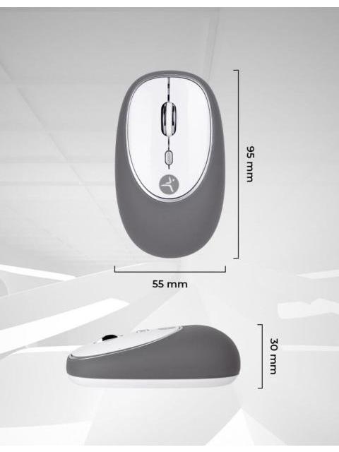 MOUSE TECHZONE OPTICO JELLY-MATE RF INALAMBRICO 1200 DPI GRIS
