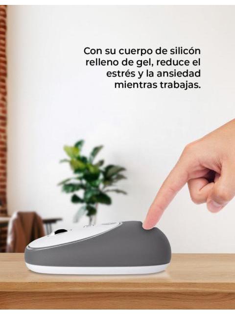 MOUSE TECHZONE OPTICO JELLY-MATE RF INALAMBRICO 1200 DPI GRIS