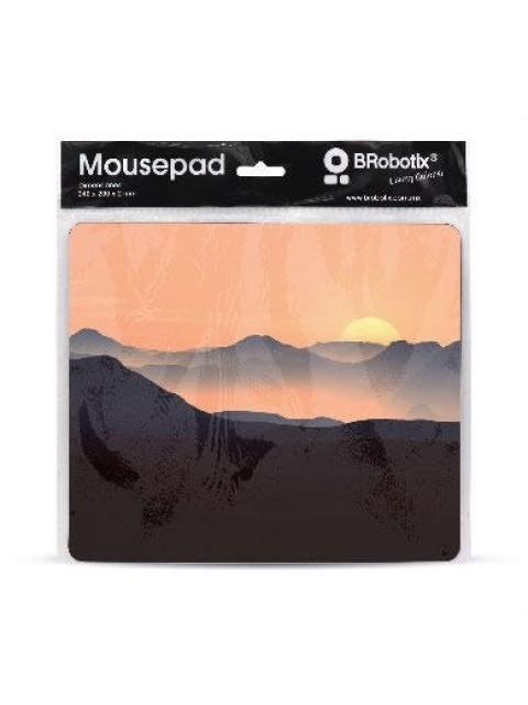 MOUSEPAD BROBOTIX 136285 24 X 20CM GROSOR 2MM PAISAJES 10 PIEZAS