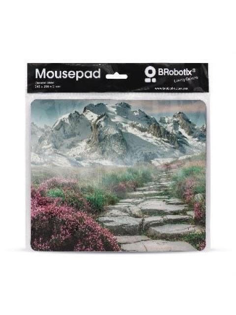 MOUSEPAD BROBOTIX 136285 24 X 20CM GROSOR 2MM PAISAJES 10 PIEZAS