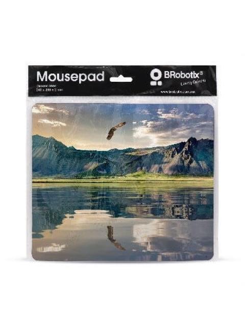 MOUSEPAD BROBOTIX 136285 24 X 20CM GROSOR 2MM PAISAJES 10 PIEZAS