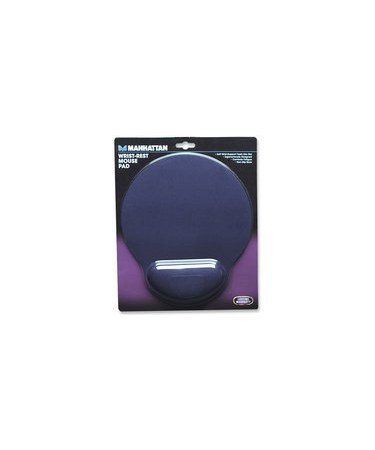 MOUSEPAD MANHATTAN CON DESCANSA MUNECAS DE GEL 20X24CM GROSOR 4MM AZUL MARINO