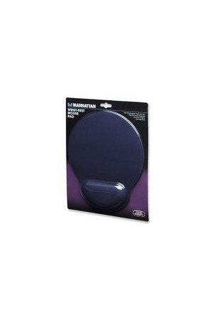 MOUSEPAD MANHATTAN CON DESCANSA MUNECAS DE GEL 20X24CM GROSOR 4MM AZUL MARINO