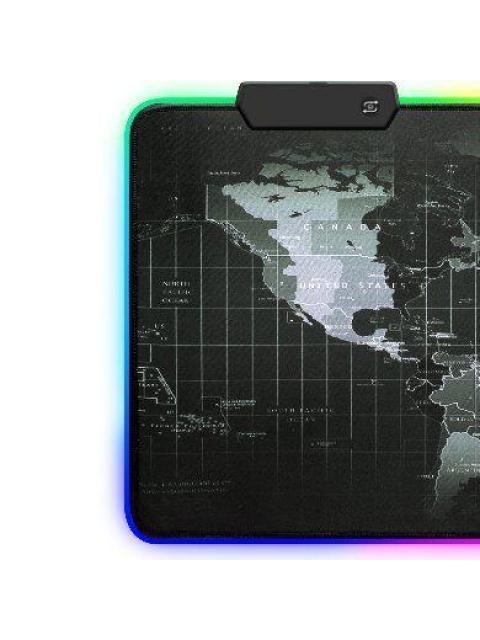 MOUSEPAD GAMER BROBOTIX PLANISFERIO XL RGB NEGRO-GRIS 651329