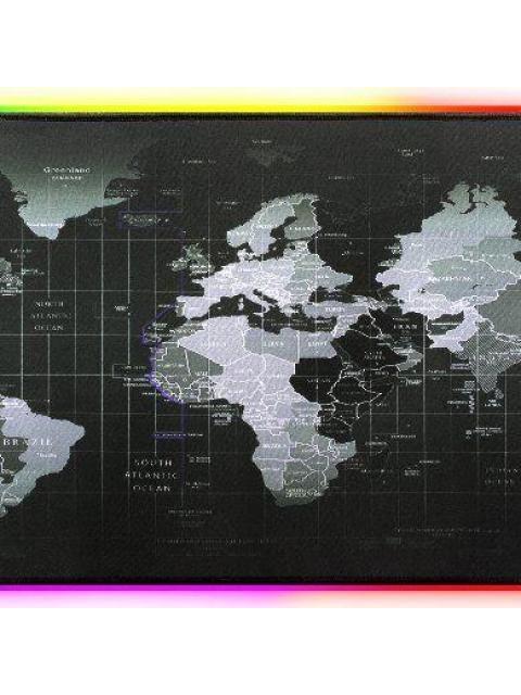 MOUSEPAD GAMER BROBOTIX PLANISFERIO XL RGB NEGRO-GRIS 651329