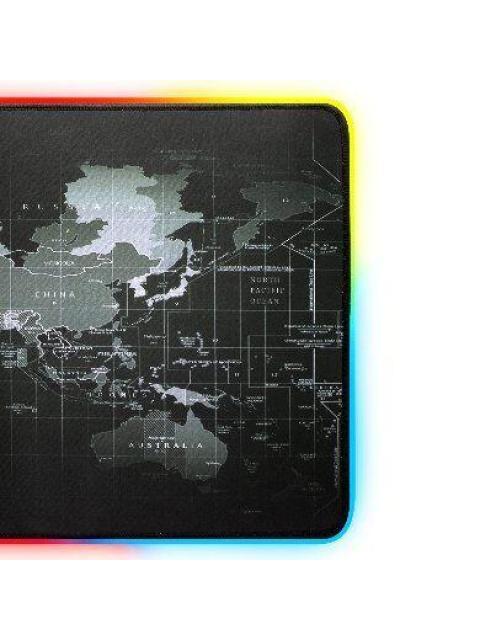 MOUSEPAD GAMER BROBOTIX PLANISFERIO XL RGB NEGRO-GRIS 651329