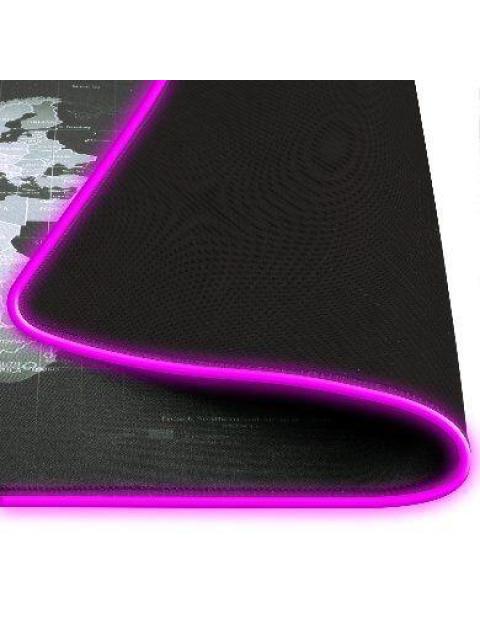 MOUSEPAD GAMER BROBOTIX PLANISFERIO XL RGB NEGRO-GRIS 651329