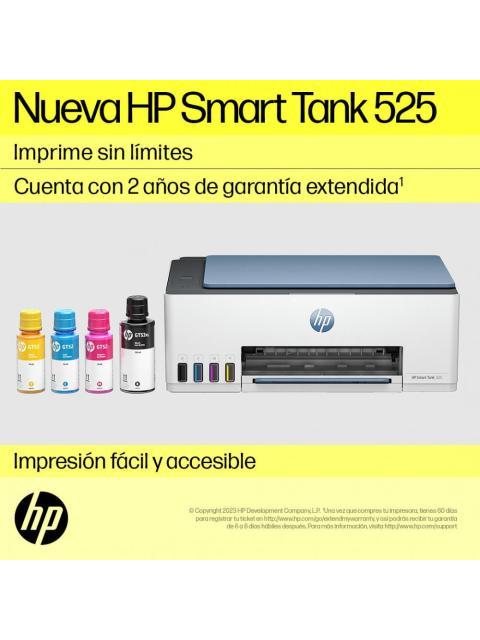 MULTIFUNCIONAL HP SMART TANK 525 1F3W3A 3 000 PAGINAS POR MES 12 PPM 4800 X 1200 DPI