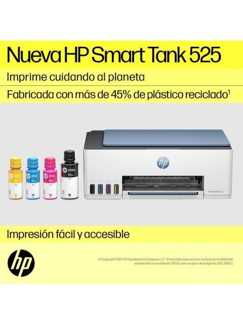 MULTIFUNCIONAL HP SMART TANK 525 1F3W3A 3 000 PAGINAS POR MES 12 PPM 4800 X 1200 DPI