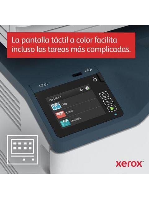 MULTIFUNCIONAL LASER XEROX C235 INALAMBRICO A COLOR 600DPI BLANCO C235V-DNI