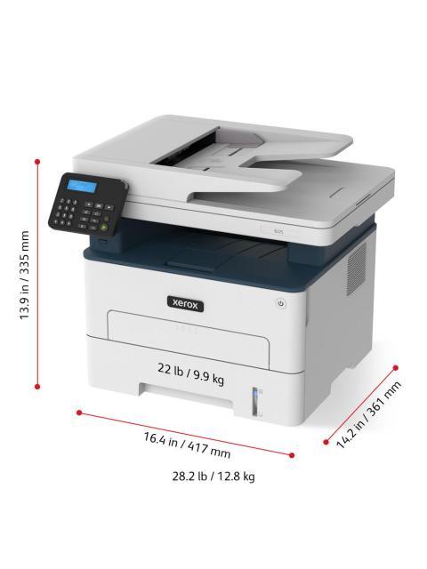 MULTIFUNCIONAL XEROX B225 BLANCO Y NEGRO LASER INALAMBRICO PRINT-SCAN-COPY - PRODUCTO PODRIA REQUERIR ACTUALIZACION DE FIRMWARE DURANTE EL PROCESO DE INSTALACION.