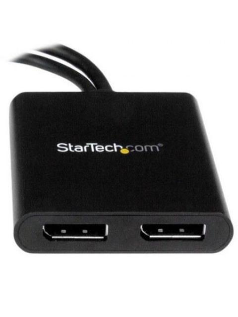 STARTECH  SPLITTER MULTIPLICADOR MINI DISPLAYPORT - 2X DISPLAYPORT NEGRO