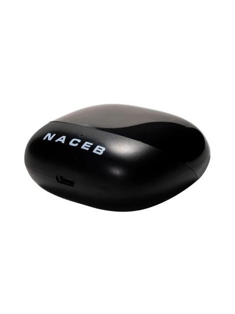 NACEB AUDIFONOS INTRAURICULARES CON MICROFONO NA-0322 INALAMBRICO BLUETOOTH CANCELACION DE RUIDO NEGRO