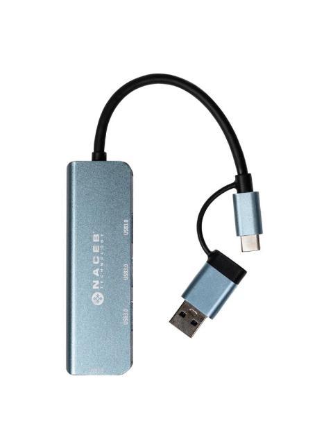 NACEB HUB USB-A - USB-A 3.0 USB-C 5 GBIT-S