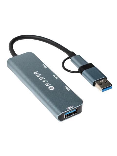 NACEB HUB USB-A - USB-A 3.0 USB-C 5 GBIT-S