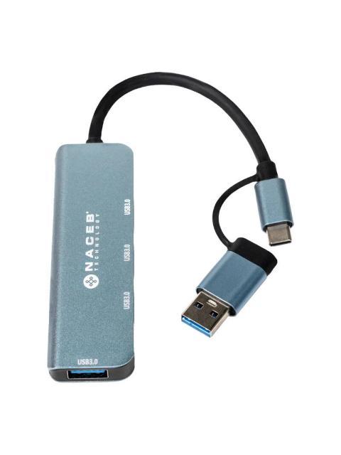 NACEB HUB USB-A - USB-A 3.0 USB-C 5 GBIT-S