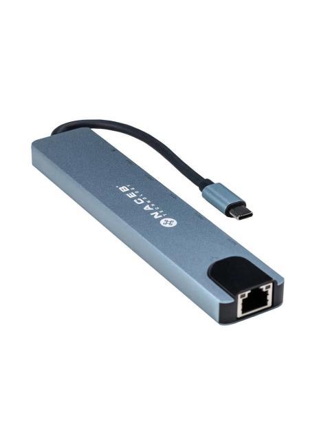 NACEB HUB USB-C - HDMI RJ-45 USB-A 3.1 USB-C 480 MBIT-S
