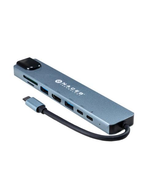 NACEB HUB USB-C - HDMI RJ-45 USB-A 3.1 USB-C 480 MBIT-S