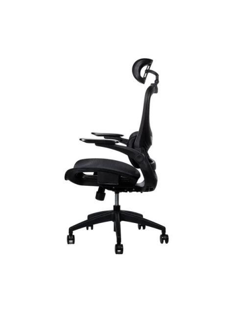 NACEB SILLA NA-09S3 RESPALDO CON REJILLA REPOSABRAZOS AJUSTABLES NEGRO