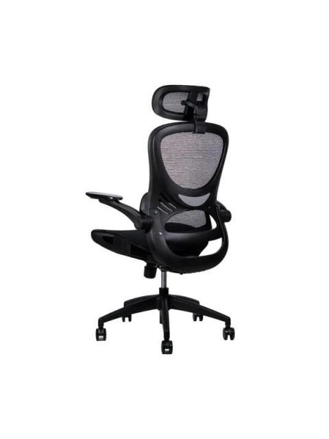 NACEB SILLA NA-09S3 RESPALDO CON REJILLA REPOSABRAZOS AJUSTABLES NEGRO