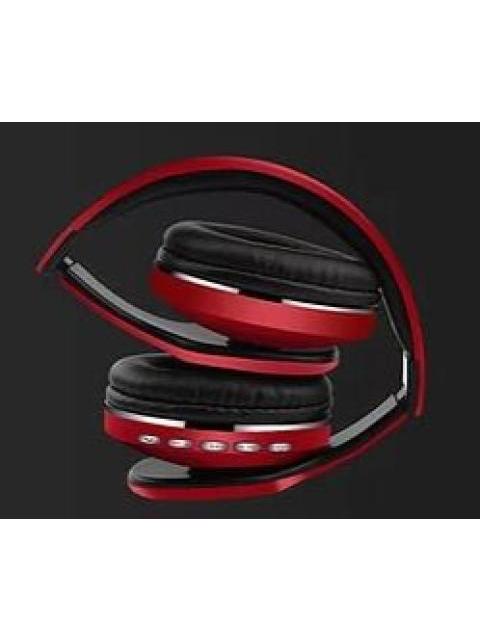 NACEB TECHNOLOGY AUDIFONOS CON MICROFONO CETUS BLUETOOTH INALAMBRICO ROJO   