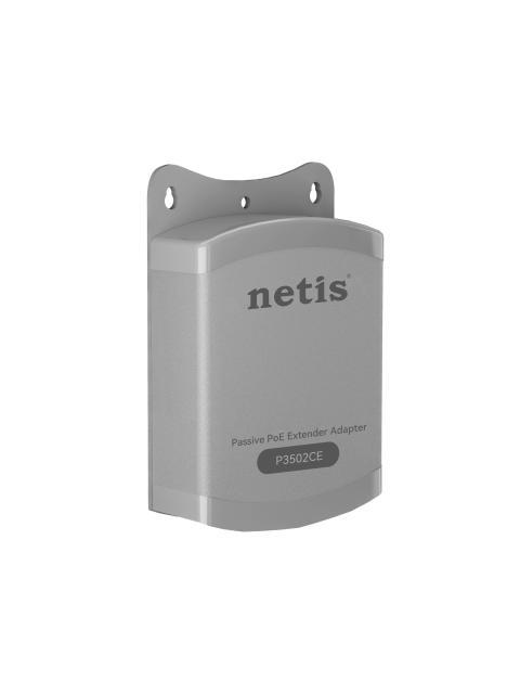 NETIS ACCESS POINT P3502CE EXTENSOR POE 2 PUERTOS 100MBPS Y 1 PUERTO UPLINK 100MBPS PASIVO IP66 A PRUEBA DE AGUA PARA EXTERIORES