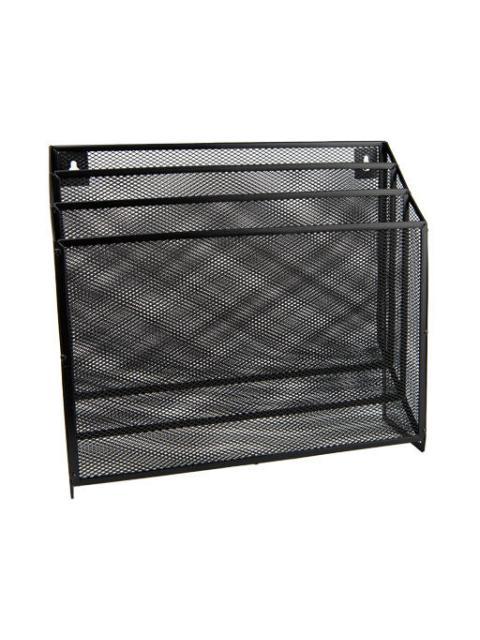 NEXTEP ORGANIZADOR DE MALLA METALICA NE-176 3 NIVELES NEGRO