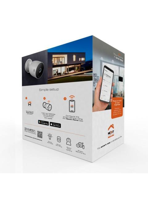 NEXXT SOLUTIONS CAMARA IP SMART WIFI BULLET IR PARA INTERIORES-EXTERIORES NHC-O630 INALAMBRICO 1920 X 1080 PIXELES DIA-NOCHE