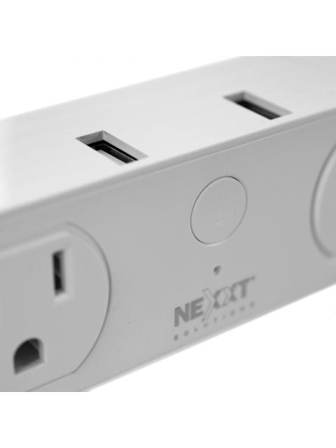 NEXXT SOLUTIONS SUPRESOR DE PICOS NHP-D610 2 CONTACTOS 2X USB 200 JOULES