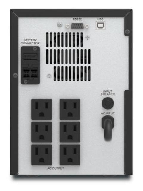 NO BREAK APC EASY UPS SMV1000A LINEA INTERACTIVA 700W 1000VA ENTRADA 78V SALIDA 150V 6 CONTACTOS