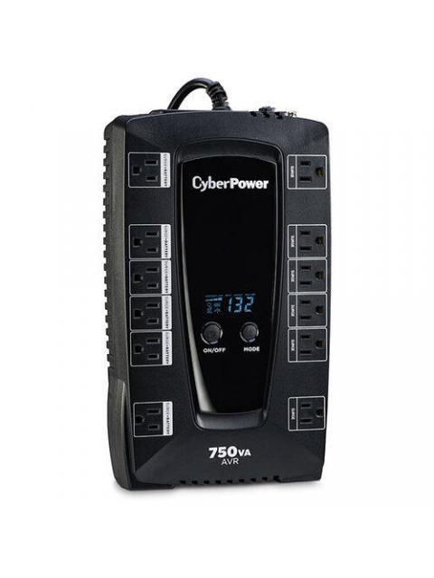 NO BREAK CYBERPOWER AVRG750LCD 450W 750VA ENTRADA 90-148V SALIDA 120V 12 CONTACTOS
