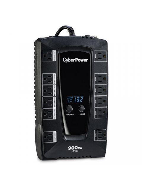 NO BREAK CYBERPOWER AVRG900LCD 480W 900VA ENTRADA 90-148V SALIDA 120V 12 CONTACTOS