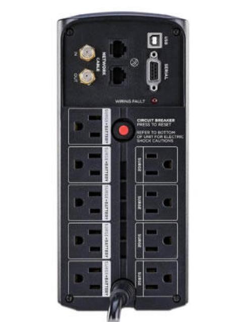 NO BREAK CYBERPOWER CP1000AVRLCDA LINEA INTERACTIVA 600W 1.000VA ENTRADA 90V - 120V SALIDA 90V - 120V 9 SALIDAS