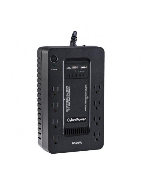 NO BREAK CYBERPOWER SX650U LINEA EN ESPERA 360W 650VA ENTRADA 90V - 120V SALIDA 114V - 126V 8 SALIDAS CONTACTOS