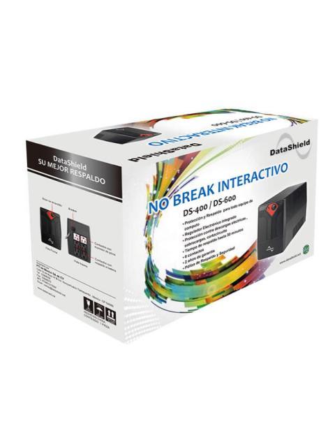 NOBREAK DATASHIELD DS400 400 VA 240 W NEGRO HOGAR Y OFICINA
