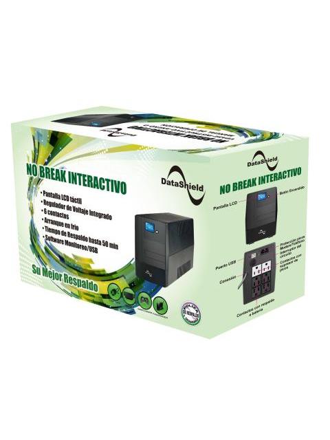 NOBREAK DATASHIELD KS625 PRO 625 VA 375 W NEGRO