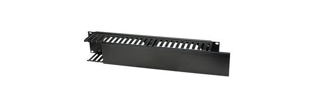 INTELLINET ORGANIZADOR HORIZONTAL DE CABLES CON TAPA DE PLASTICO PARA RACK-GABINETE 19 2U