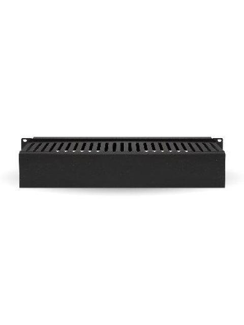 ORGANIZADOR METALICO HORIZONTAL BROBOTIX NEGRO 2U ACERO 830878