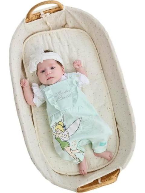 OVEROL ESTAMPADO APLICACIONES AZUL MENTA DISNEY BABY