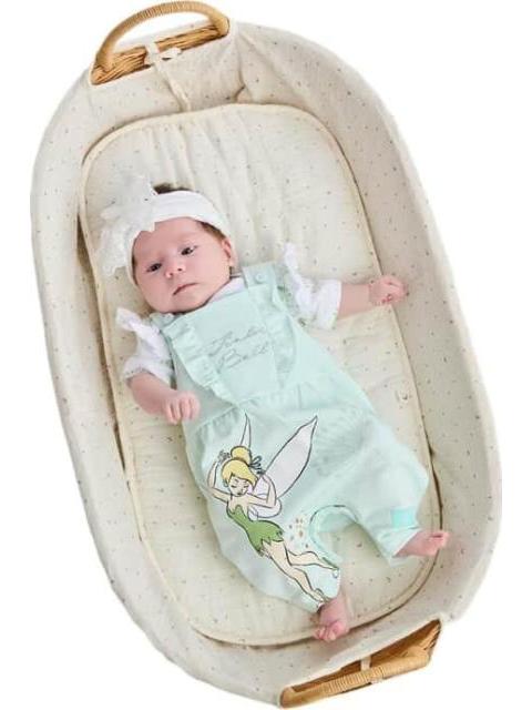 OVEROL ESTAMPADO APLICACIONES AZUL MENTA DISNEY BABY