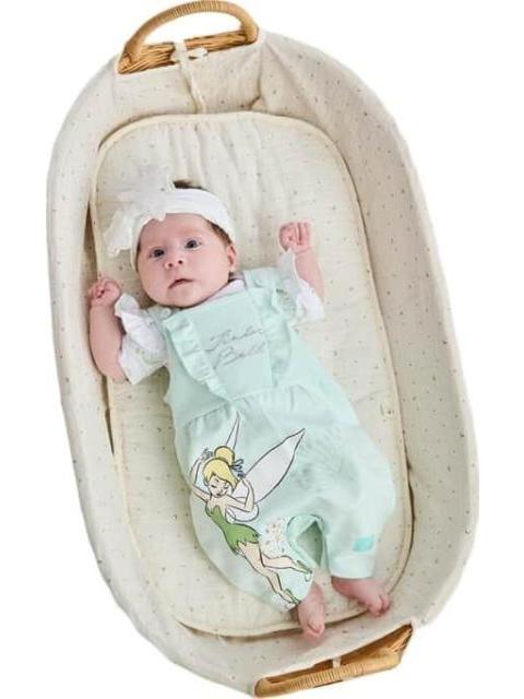 OVEROL ESTAMPADO APLICACIONES AZUL MENTA DISNEY BABY