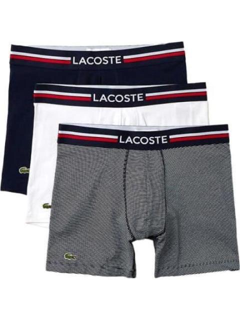 PACK 3 BOXERS ALGODON AZUL LACOSTE