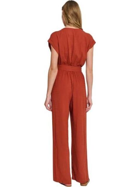 PALAZZO CON BORDADO ROJO LADRILLO HOLLY LAND