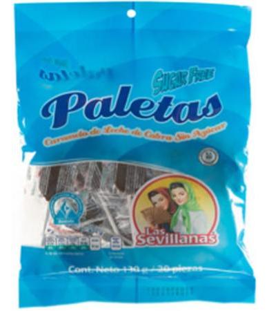 PALETA DULCE DE LECHE SUGAR FREE 60 G LAS SEVILLANAS